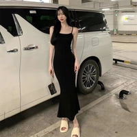 Sleeveless Backless Fishtail Dress