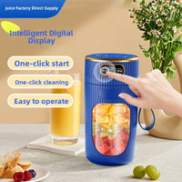 Portable Digital Display Juicer with Glass Cup