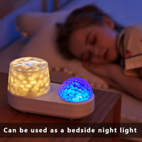 USB LED Star Projection Night Light with Water Ripple Effects