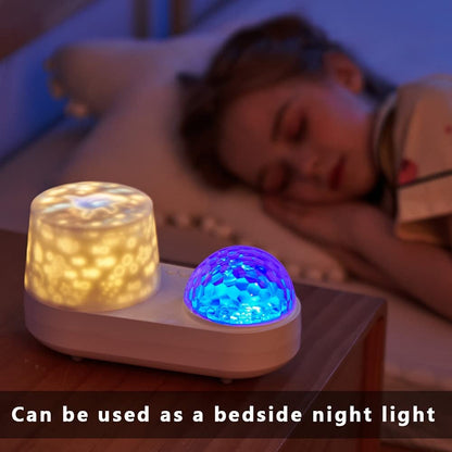 USB LED Star Projection Night Light with Water Ripple Effects
