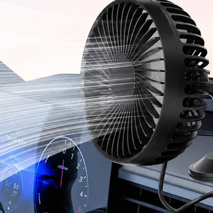 Car-mounted electric fan