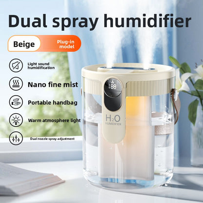 Home Humidifier – Triple Nozzle Aromatherapy & Night Light (1.5L)