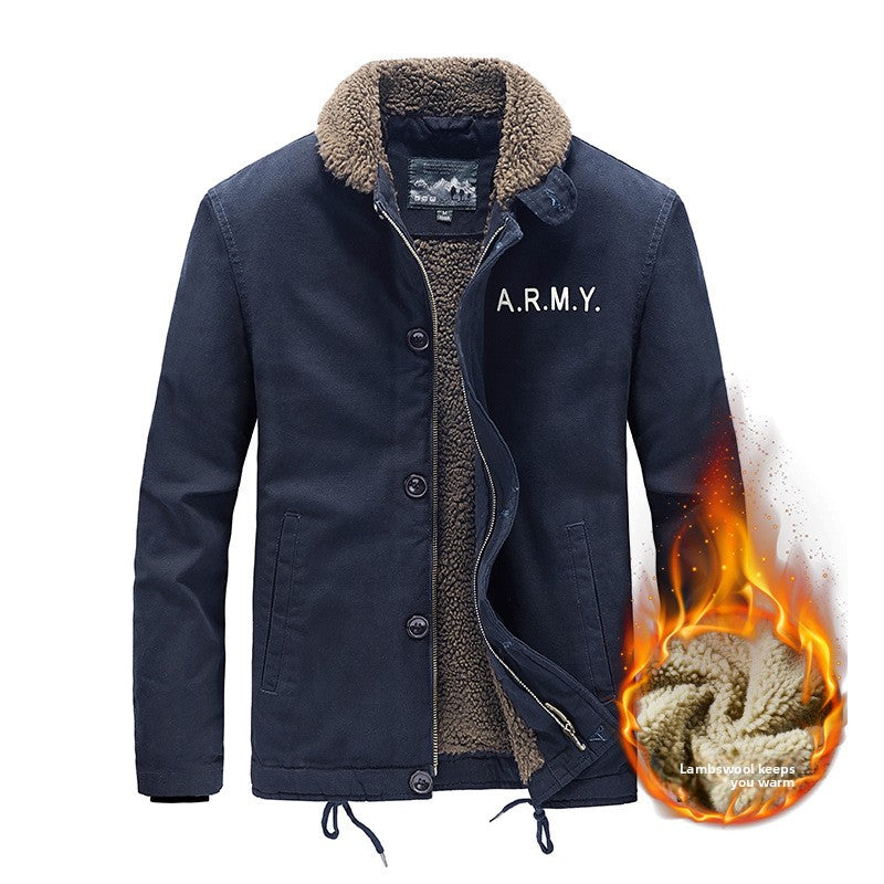 Mens Fleece-Lined Casual Jacket