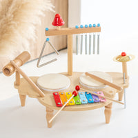 Wooden Multifunctional Music Stand Drum Set