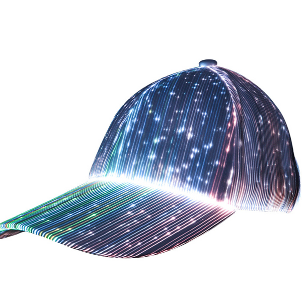 LED Fiber Optic Light Up Baseball Cap