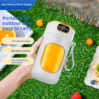 Portable Digital Display Juicer with Glass Cup