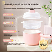 Mini Play Kitchen Set with Real Cooking Function