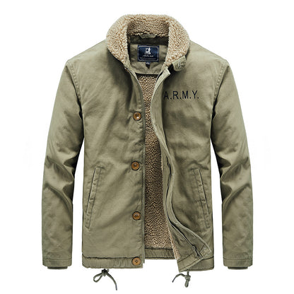 Mens Fleece-Lined Casual Jacket