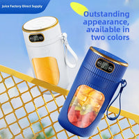 Portable Digital Display Juicer with Glass Cup