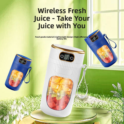 Portable Digital Display Juicer with Glass Cup