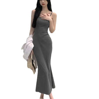 Sleeveless Backless Fishtail Dress