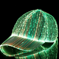 LED Fiber Optic Light Up Baseball Cap