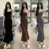 Sleeveless Backless Fishtail Dress