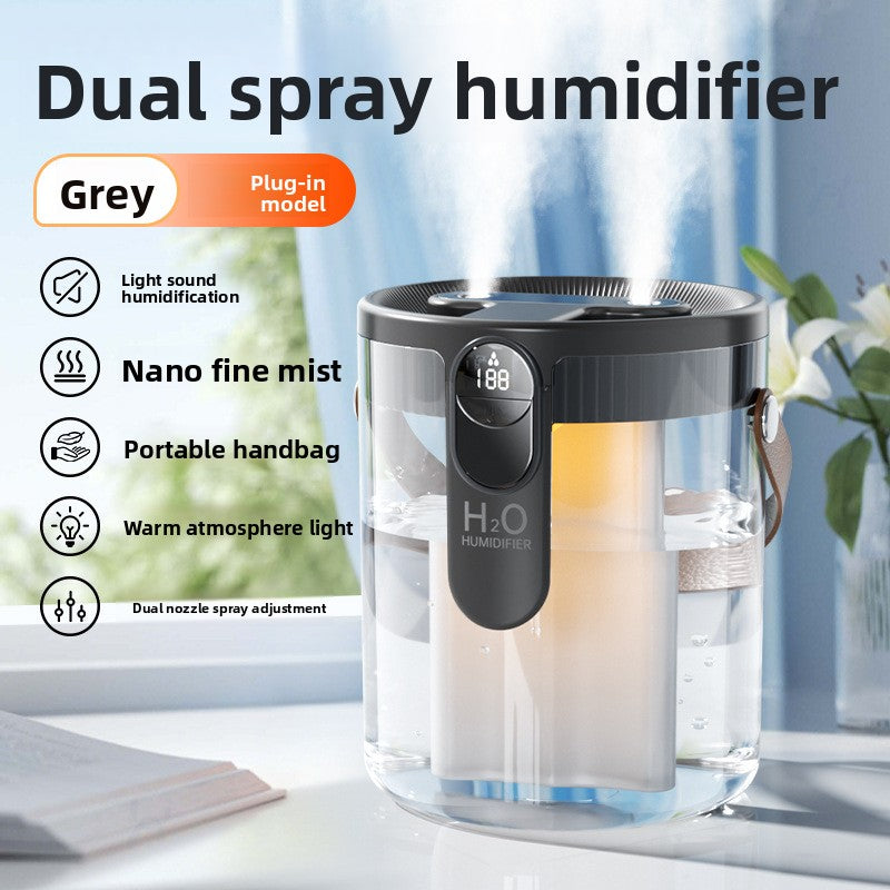 Home Humidifier – Triple Nozzle Aromatherapy & Night Light (1.5L)