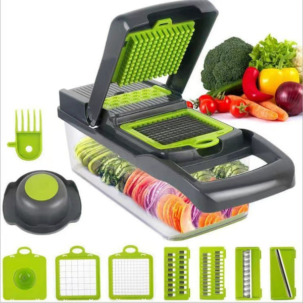 Multifunctional vegetable cutting artifact