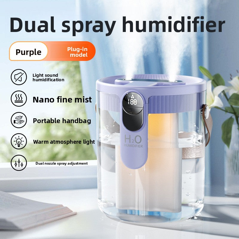 Home Humidifier – Triple Nozzle Aromatherapy & Night Light (1.5L)