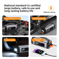 Multifunctional Car Tire Inflator and Jump Starter