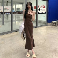 Sleeveless Backless Fishtail Dress
