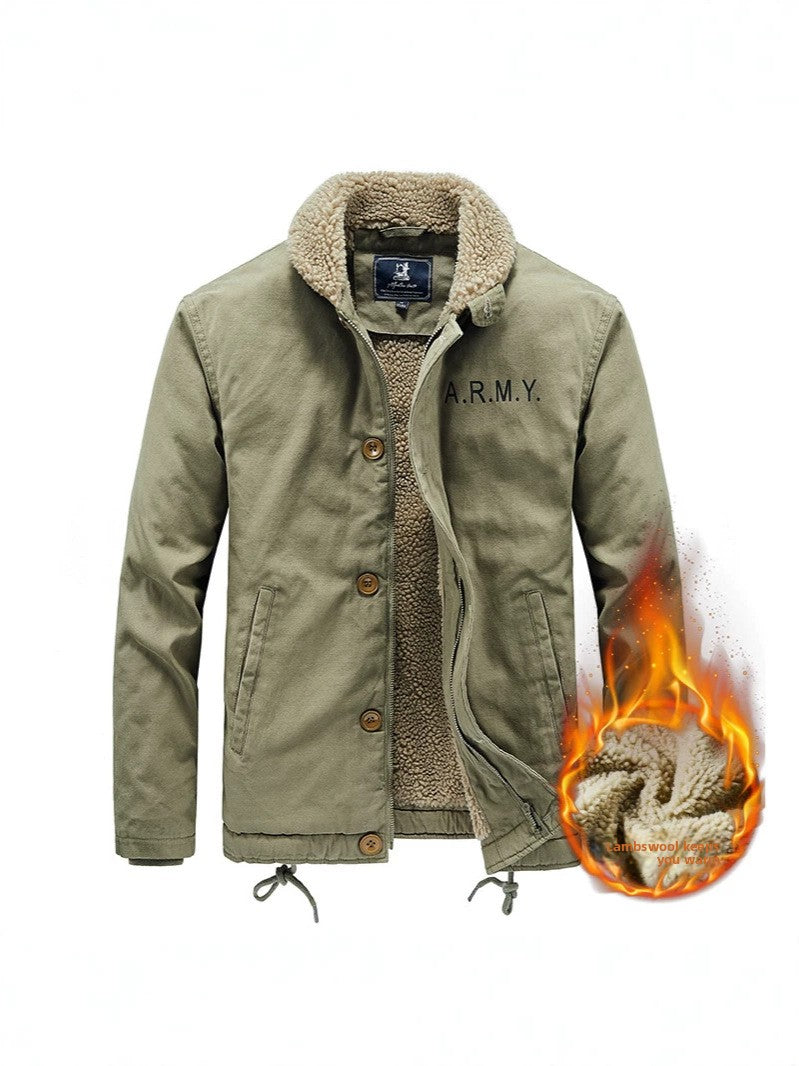 Mens Fleece-Lined Casual Jacket