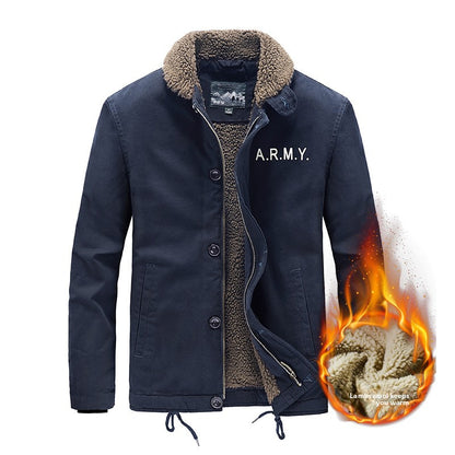 Mens Fleece-Lined Casual Jacket