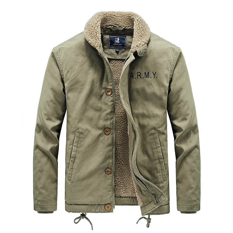 Mens Fleece-Lined Casual Jacket
