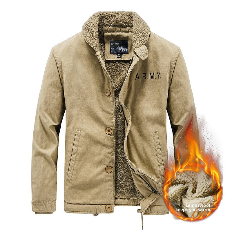 Mens Fleece-Lined Casual Jacket