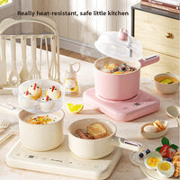 Mini Play Kitchen Set with Real Cooking Function