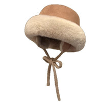 Meetsunny Suede Ear-Protecting Fisherman Hat Thickened Warm Plush Hat for Women