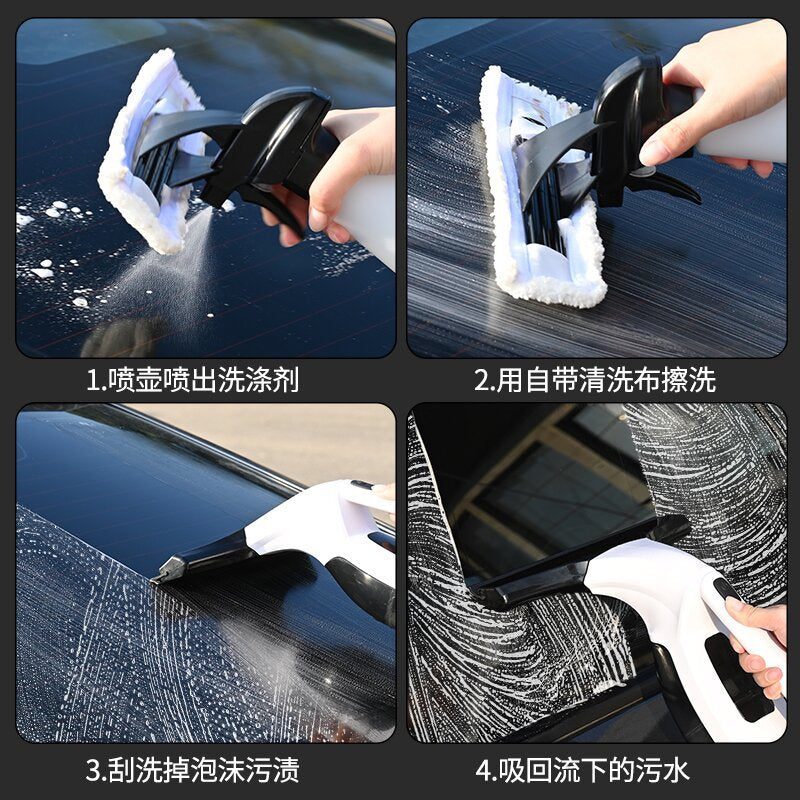 Handheld Electric Window Glass Cleaner with Telescopic Pole