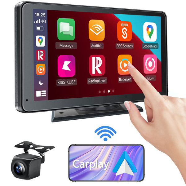Wireless Carplay Android Auto Portable Car Display Screen