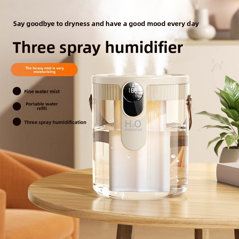 Home Humidifier – Triple Nozzle Aromatherapy & Night Light (1.5L)